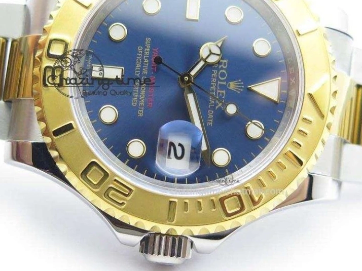 Yacht-Master Edition 116622 SS Bracelet YG Blue Best Dial JF A2836 On 0115